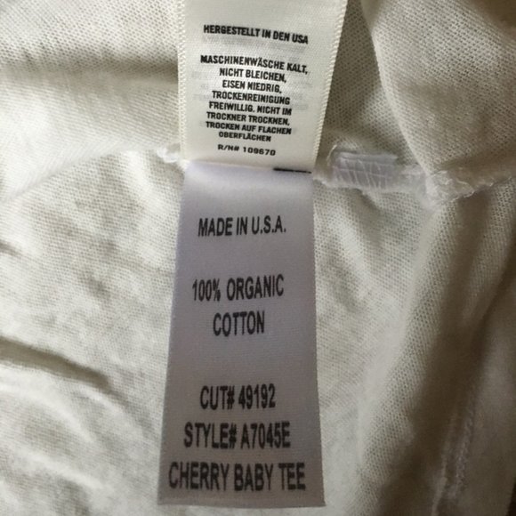 AGOLDE Cherry Baby Tee - Sz L - Picture 7 of 8